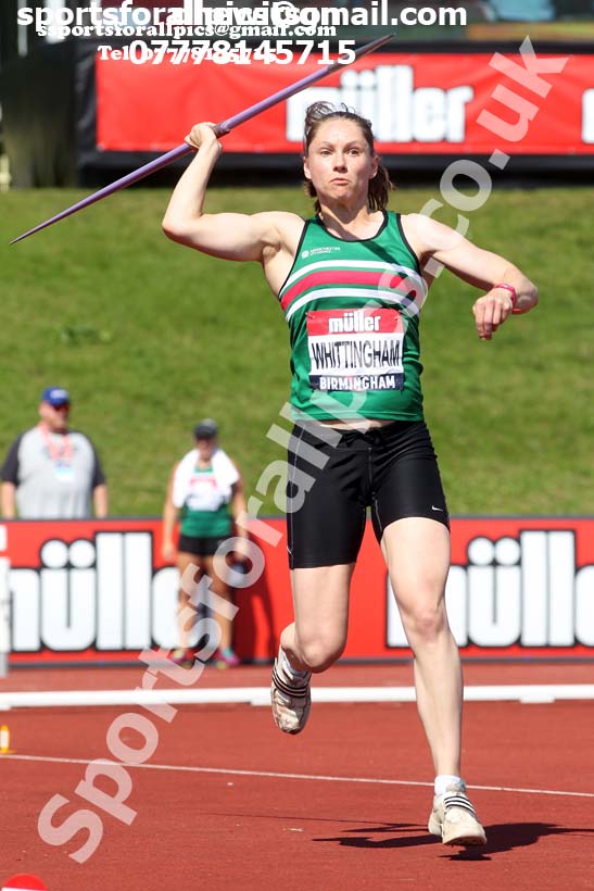 Womens javelin, 2019 Muller British Championships, Alexander Stadium, Birmingham. Photo: David T. Hewitson/Sports for All Pics